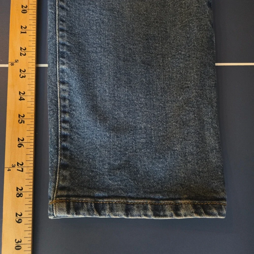 Kendall + Kylie High Rise Skater Jeans Medium Wash Wide Leg Denim Size 3/26